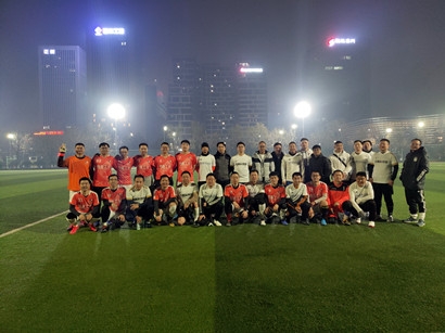 集團機關與航天基地管委會舉行職工足球友誼賽